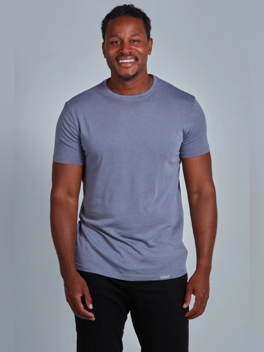 ONNO Men's 3XL Lyocell Bamboo T-Shirt Grey Stone Organic Cotton Athletic Fit